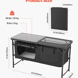 VEVOR Camping Kitchen Table